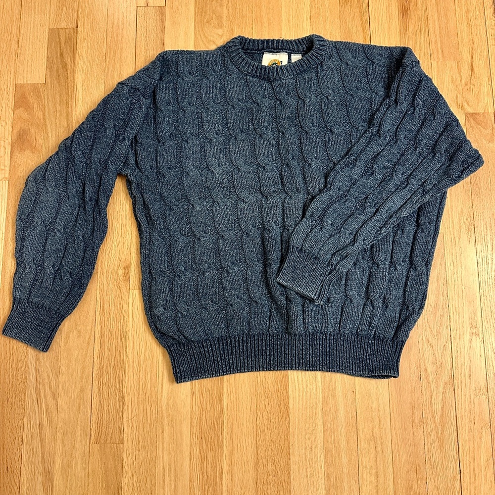 Field Gear Men’s Oversized Cable Knit Sweater (S)